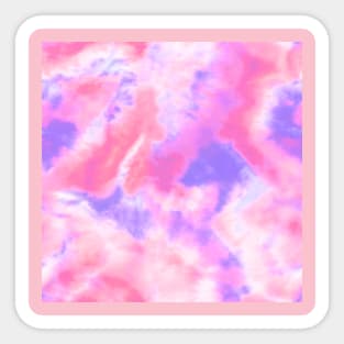 Vibrant Pink and Purple Tie-Dye Sticker